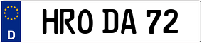 Trailer License Plate